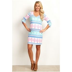 Pink Blush 3/4 Sleeve Dress Size Medium